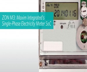 Maxim Integrated推出高集成度单相表计SoC，实现高精度电能测量