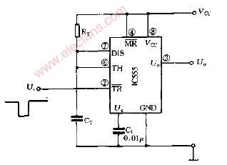脉冲触发式单稳态电路图