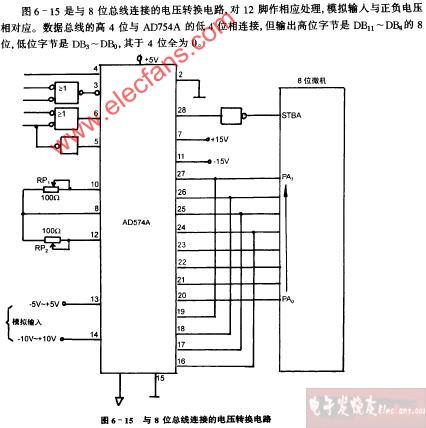 与8位总线连接的电压转换电路图