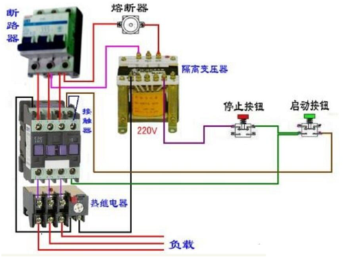热过载继电器的接线图