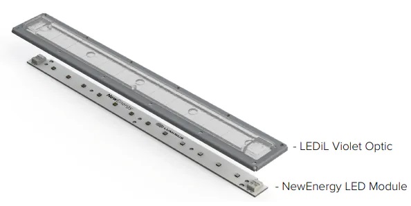 LSB1-12G08 UVC线性LED模块LED模组视图