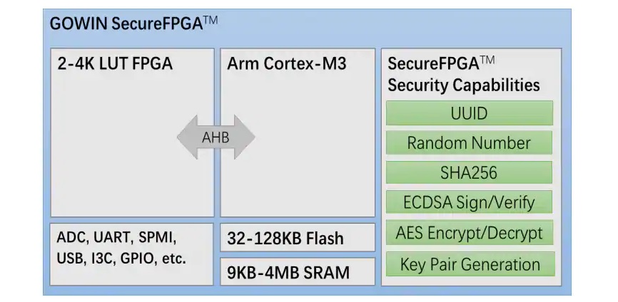 GOWIN LittleBee GW1N-4 FPGA SECUREFPGA设备图