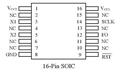 DS1302封装图 16pin soic