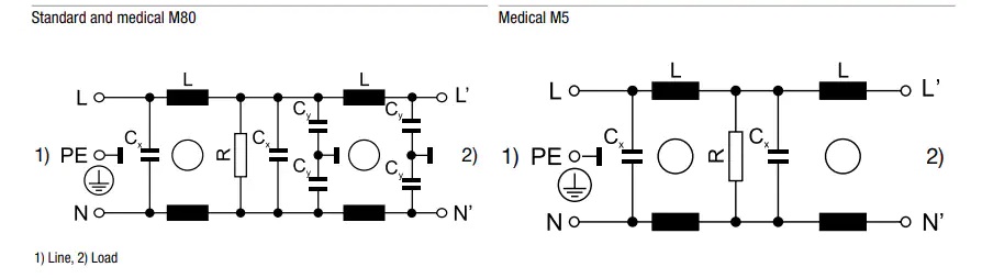 FMBB EP单相EMC滤波器电路图