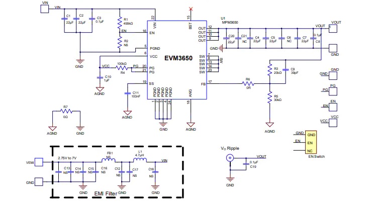 EVM3650-QW-00A评估板电路原理图
