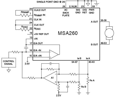 MSA260开放式PWM放大器应用电路图