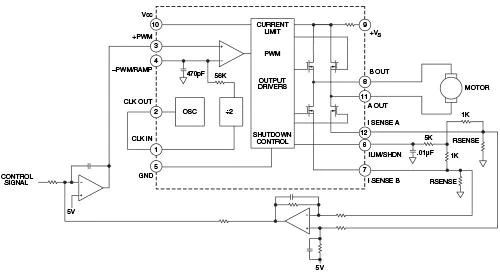 SA12 200kHz开关频率PWM放大器电路图