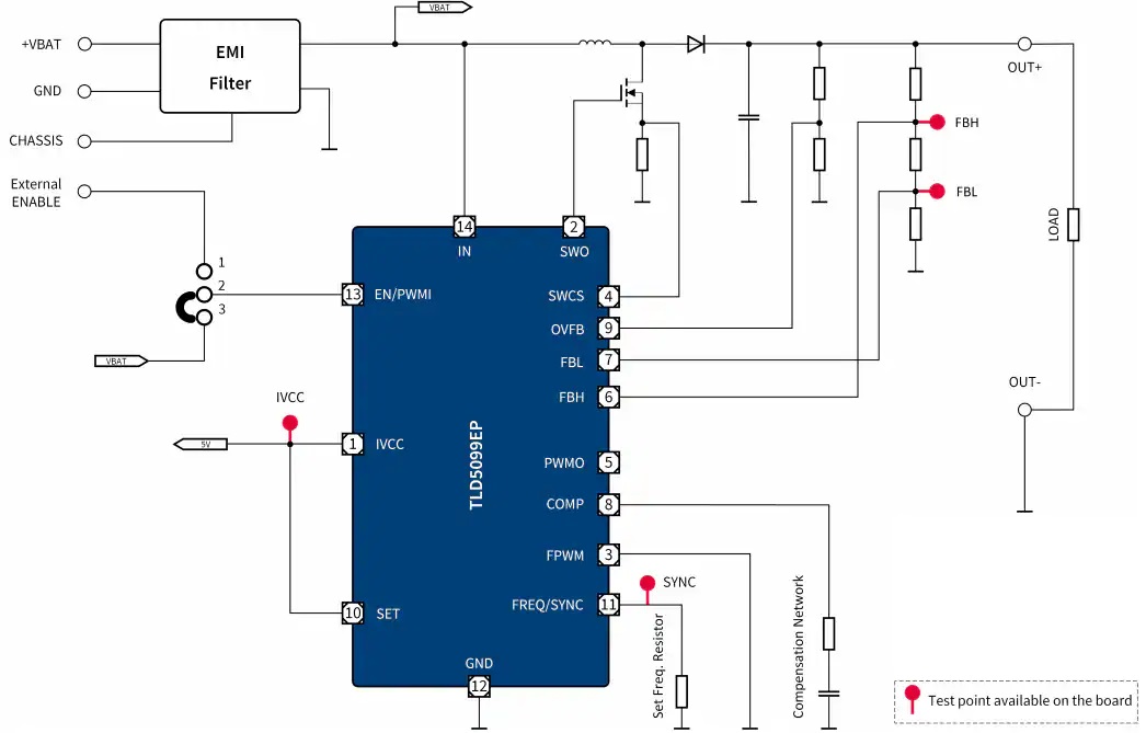 TLD5099EP_VB2G电压模式评估板电路原理图
