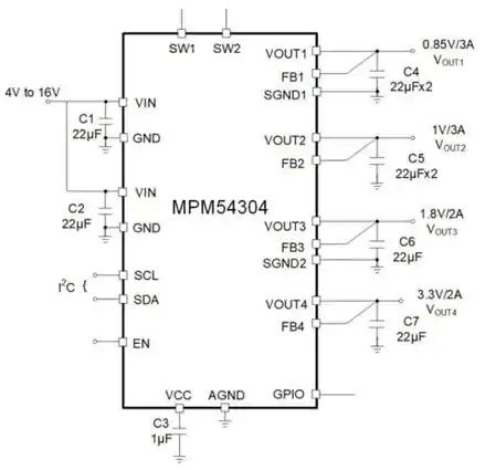 MPM54304应用电路图