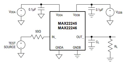 MAX22246 2通道数字隔离器测试电路