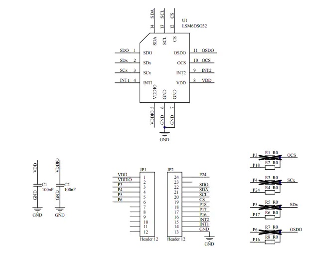 STEVAL-MKI215V1适配器板原理图