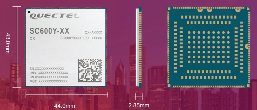 Quectel智能物联网模块SC600Y包装尺寸