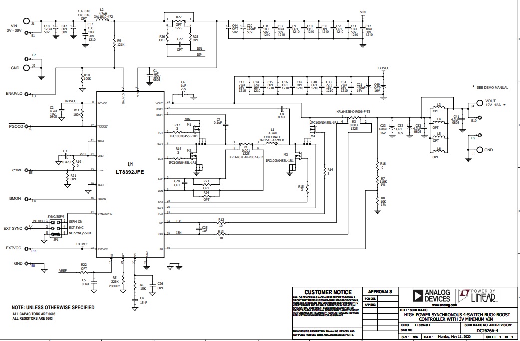 DC2626A演示板原理图