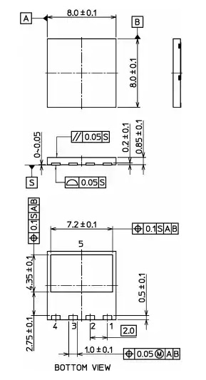 DFN 8X8机械制图（MM）