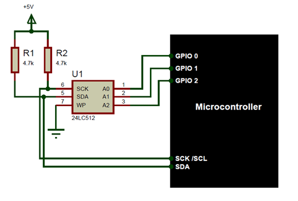 AT24C256-Microcontroller