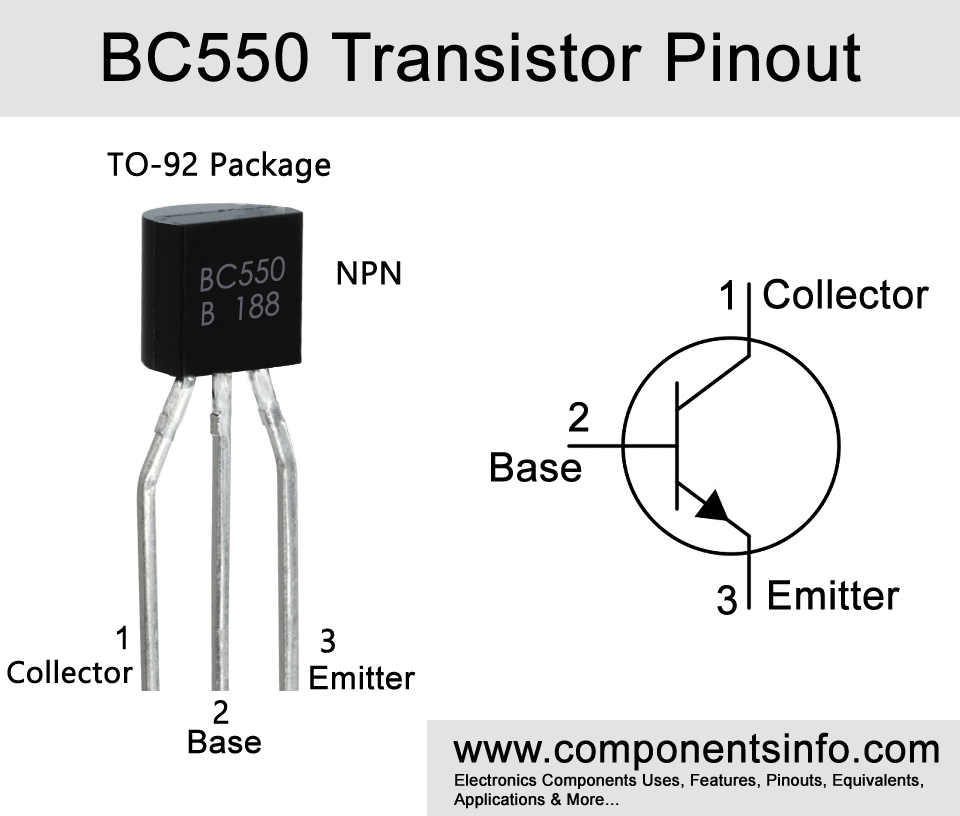BC550晶体管引脚图
