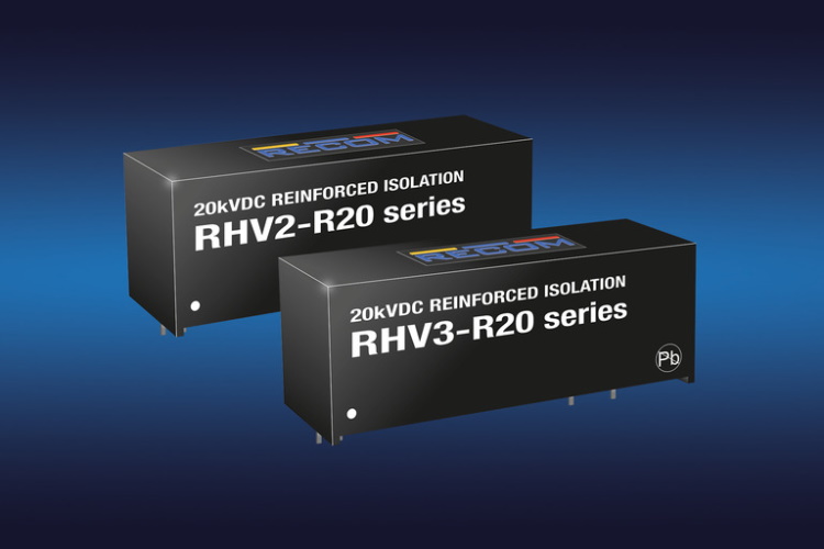 RHV2 / 3-具有20KVDC隔离的2W和3W DC-DC转换器，适用于高压应用