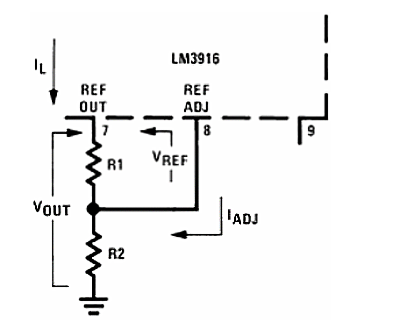 LM3916的基本电路