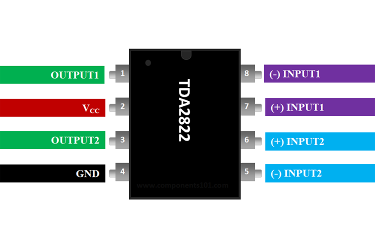 tda2822引脚图图片