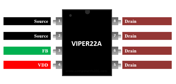 viper22a引脚功能图图片