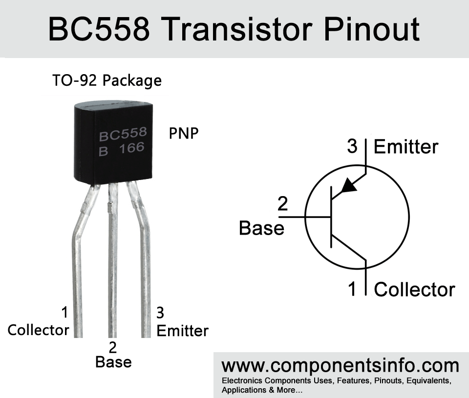 BC558晶体管引脚排列