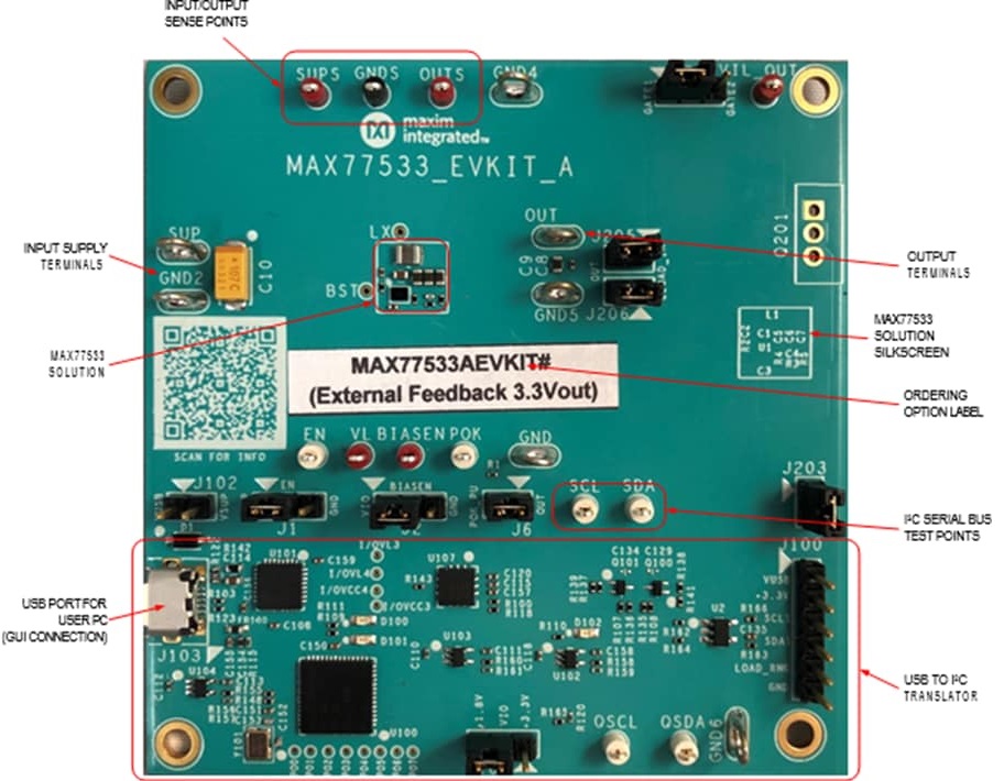 Maxim Integrated MAX77533评估板