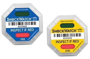 SpotSee ShockWatch RFID冲击指示器