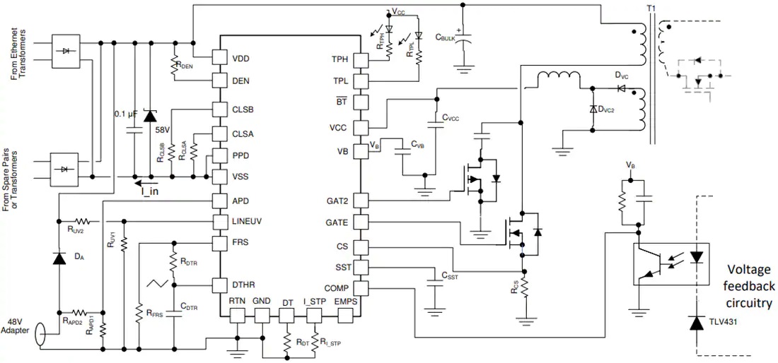 德州仪器TPS23730 IEEE 802.3bt PoE 2 PD IC