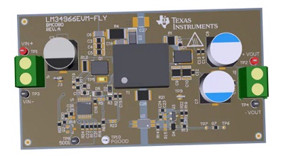 德州仪器LM34966EVM-FLY控制器评估模块的介绍、特性、所需设备及设置