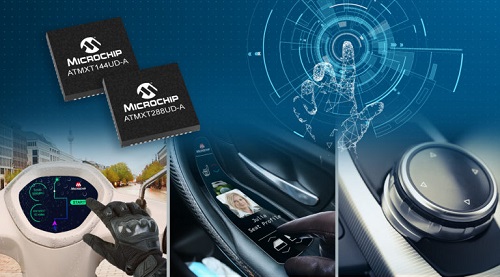 微芯科技Microchip提供业界最小的汽车级触摸屏控制器
