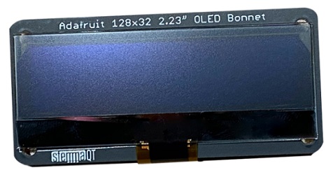 Adafruit 2.23“单色OLED阀盖，为Raspberry Pi计算机提供生动的显示效果