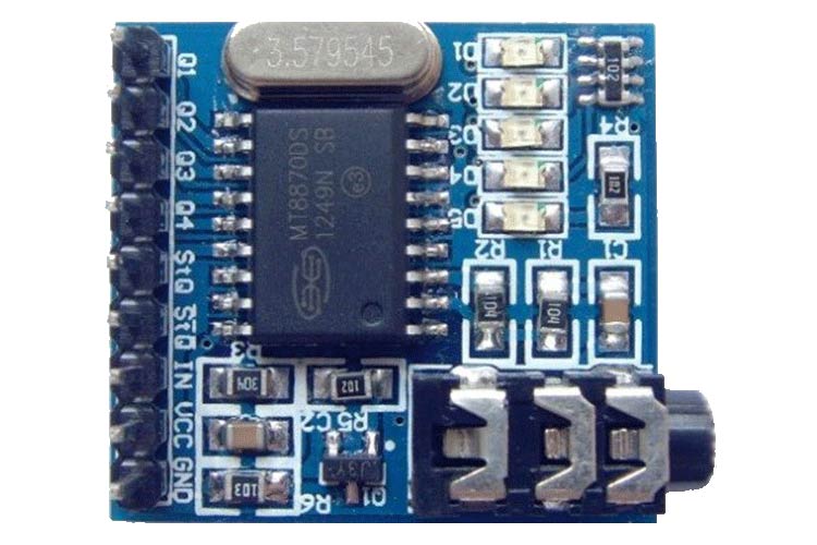 MT8870 DTMF解码器模块_引脚说明_应用