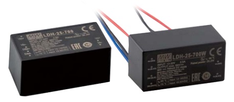 MEAN WELL LDH-25 DC-DC升压恒流LED驱动器