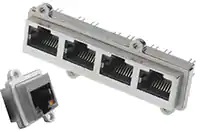 SealJack垂直系列RJ45模块化插孔