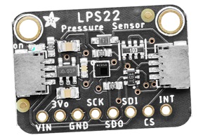 Adafruit LPS22压力传感器，测量可用于确定天气和海拔高度的气压