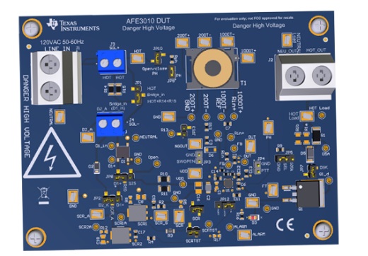 德州仪器（TI）AFE3010EVM GFCI评估模块（EVM）