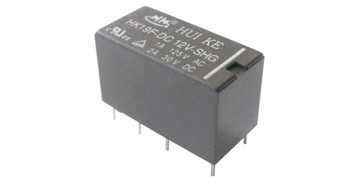 HK19F-12V DPDT继电器_引脚配置_应用领域